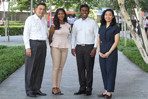 Iffah, Chandra and I featured next to Mr Gautam Banerjee, chairman of investment and advisory firm Blackstone Singapore and a trustee of the Friends of the University of Warwick in Singapore scholarship, in the Education section of Straits Times.