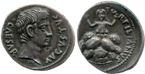 original coin showing tarpeia