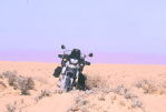 F650 GS Dakar in the sand