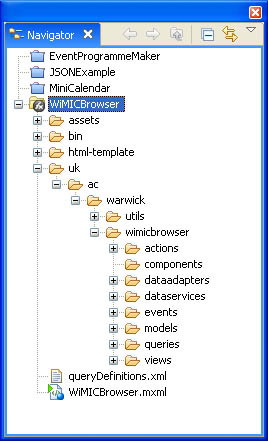 WiMICBrowser project structure