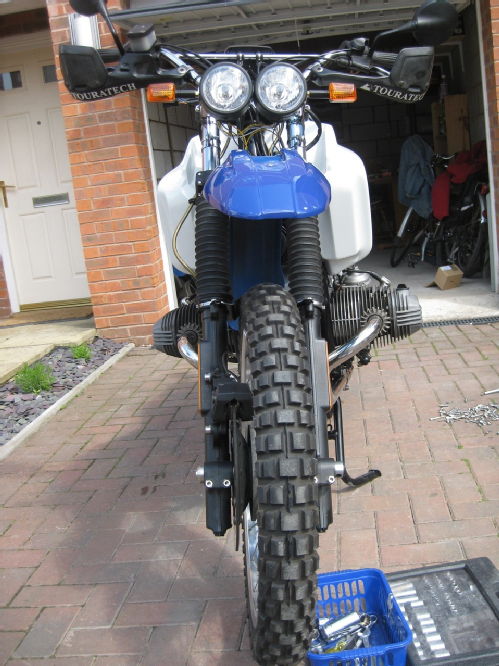 R100GS from the front