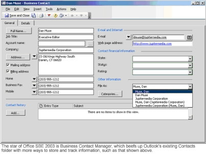 MS Office 2003 with BCM