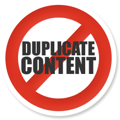 Duplicate Content Barred