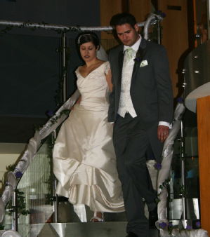 Laura & John on the Staircase