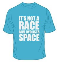 It's not a race give cyclists space
