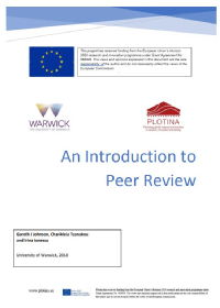 Peer review booklet cover