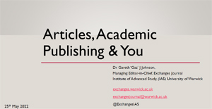 Slides - Academic Journals and You