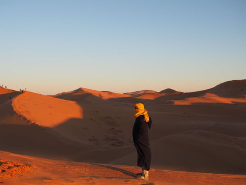 Berber looking out into the Saharan Desert