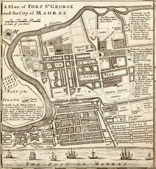 Map of Madras