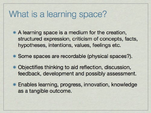 3 types of design/learning space 5