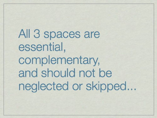 3 types of design/learning space 9