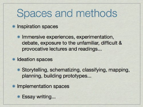 3 types of design/learning space 13
