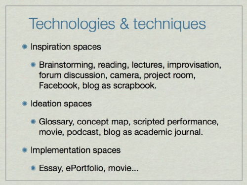 3 types of design/learning space 15